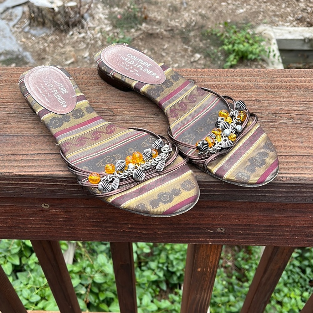 Donald Pliner Beaded Slide Sandal, 9